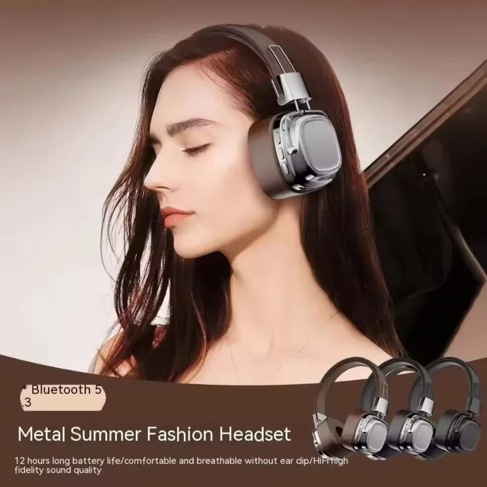 2025 New 5.3 Foldable Wireless Bluetooth Headsets Headset Gamer Choice Retro Over Ear Headphones DJ Stereo Sounds Bluetooth