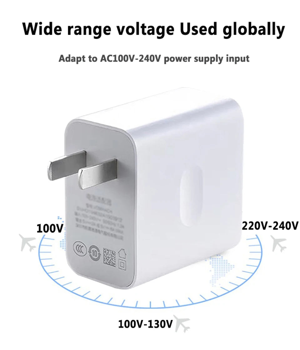 Original OnePlus Charger Supervooc 100W Type-A Power Adapter EU US Super Fast Type C Cable 12 11 10 for Realme Oppo Phone