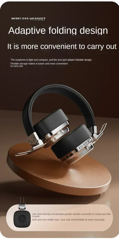 2025 New 5.3 Foldable Wireless Bluetooth Headsets Headset Gamer Choice Retro Over Ear Headphones DJ Stereo Sounds Bluetooth
