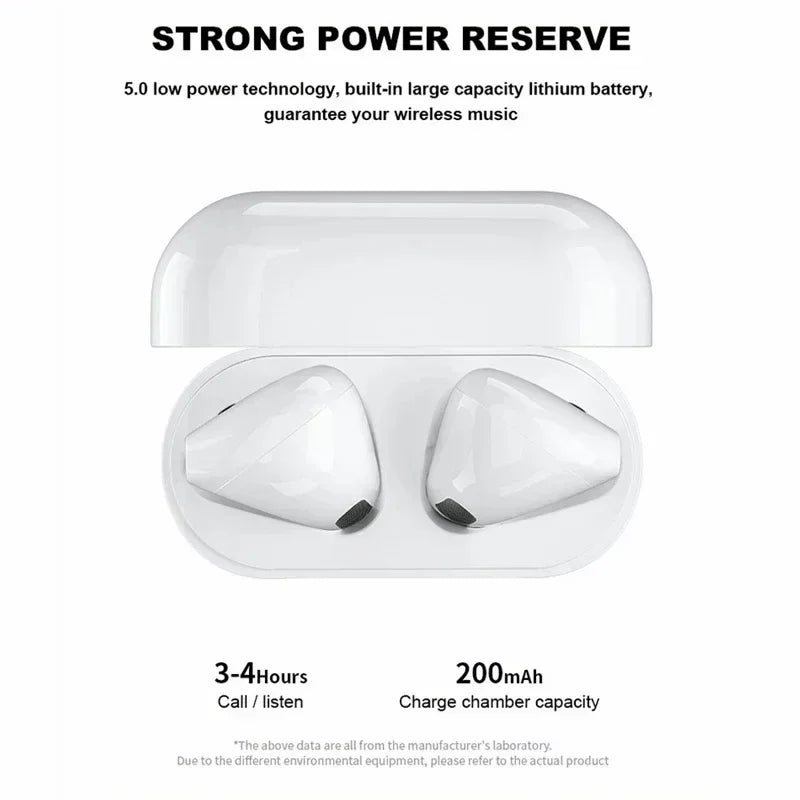 Pro 4 TWS Wireless Headphones Earphone Bluetooth Compatible 5.0 Waterproof Headset with Mic for iPhone Xiaomi Bluetooth Earbuds