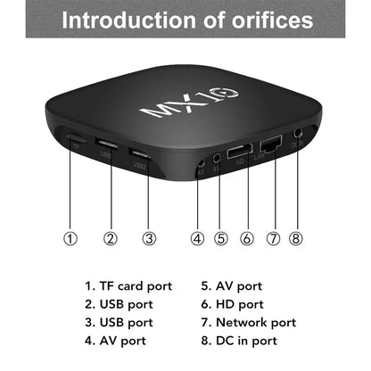 New Android Tv Box 1GB 8GB Mini Mx10 Smart Tvbox 2 4g Wifi RK3228 Quad Core Set Top Box 4K Smart TV BOX Dual Band WIFI
