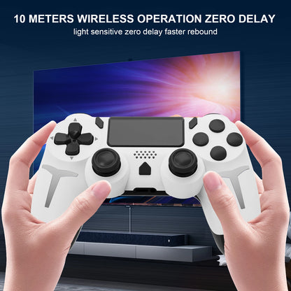 GAMINJA 6-axis Gyroscope Dual Vibration With touch pad Wireless Gamepad Bluetooth Controller For PS4 PS3 Console Computer PC