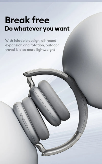 New Lenovo TH60 Game Over-ear Headset Wireless Bluetooth 5.4 Noise Cancelling Headphones Low Latency Earbuds Sport With Mic Pods