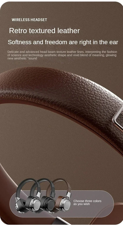 2025 New 5.3 Foldable Wireless Bluetooth Headsets Headset Gamer Choice Retro Over Ear Headphones DJ Stereo Sounds Bluetooth