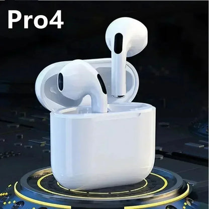Pro 4 TWS Wireless Headphones Earphone Bluetooth Compatible 5.0 Waterproof Headset with Mic for iPhone Xiaomi Bluetooth Earbuds