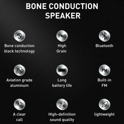 2025 Hot Bone Conduction Speaker Bluetooth-Compatible TWS Wireless Stereo Sound Hummingbird Speaker With FM Radio Dropshipping